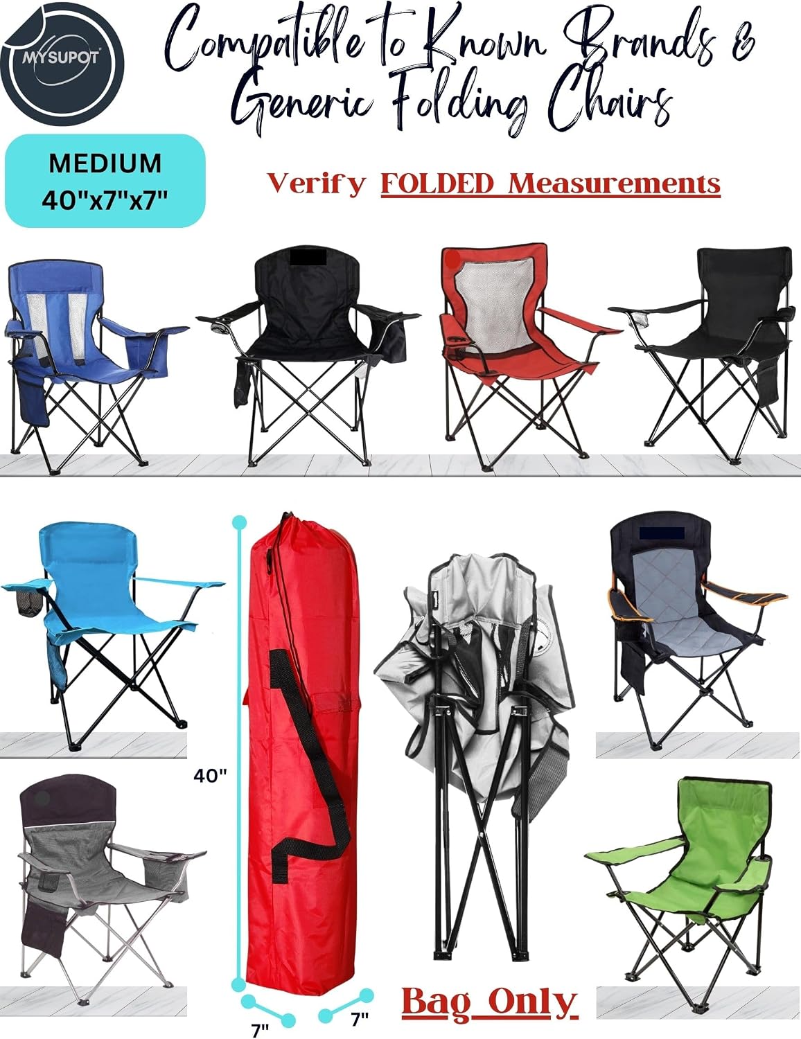 43"x9"x9" (Pink, L) Replacement Bag for Folding Camping Chair, Camp Chairs, Hammock, Yoga Mat, Beach Chair, Umbrella, Tent Bag 420D Oxford Polyester Fabric w/Side Pockets