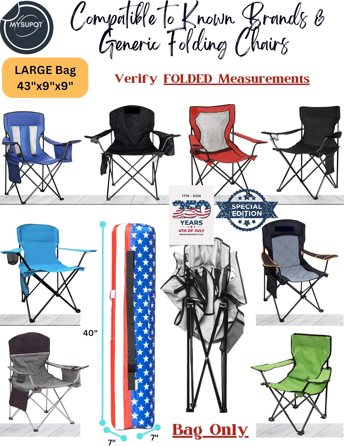 43"x9"x9" (Pink, L) Replacement Bag for Folding Camping Chair, Camp Chairs, Hammock, Yoga Mat, Beach Chair, Umbrella, Tent Bag 420D Oxford Polyester Fabric w/Side Pockets
