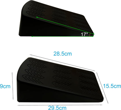 Squat Wedge Block Pairs,YOGA Pilates Block Slant Board Calf Stretcher, Exercise Ramps for Weightlifting, Squat Wedges, Home Gym, Weight Lifting & Yoga