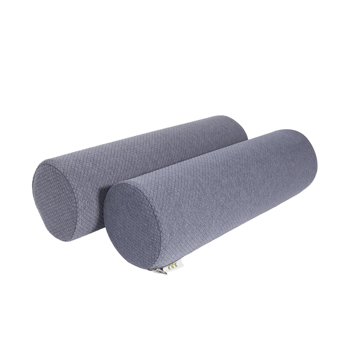 2 Pack Round Massage Table Bolster Pillow Pad, Bolster Pillow, Round Pillows, Suitable for Earthlite Massage Table (Grey, 7.8''x19.6'')