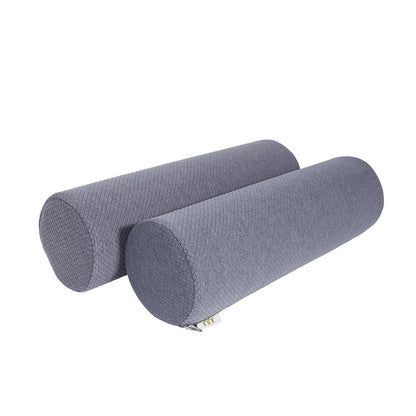 2 Pack Round Massage Table Bolster Pillow Pad, Bolster Pillow, Round Pillows, Suitable for Earthlite Massage Table (Grey, 7.8''x19.6'')