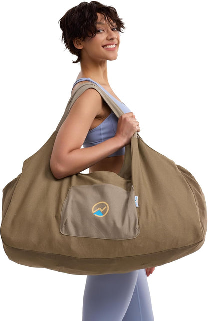Yoga Bags and Carriers Fits All Your Stuff, Extra Large Yoga Mat Bag Full Zip Yoga Mat Bag with 3 Zipper pockets
