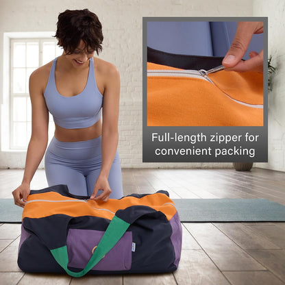 Yoga Bags and Carriers Fits All Your Stuff, Extra Large Yoga Mat Bag Full Zip Yoga Mat Bag with 3 Zipper pockets