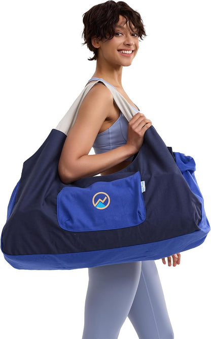 Yoga Bags and Carriers Fits All Your Stuff, Extra Large Yoga Mat Bag Full Zip Yoga Mat Bag with 3 Zipper pockets