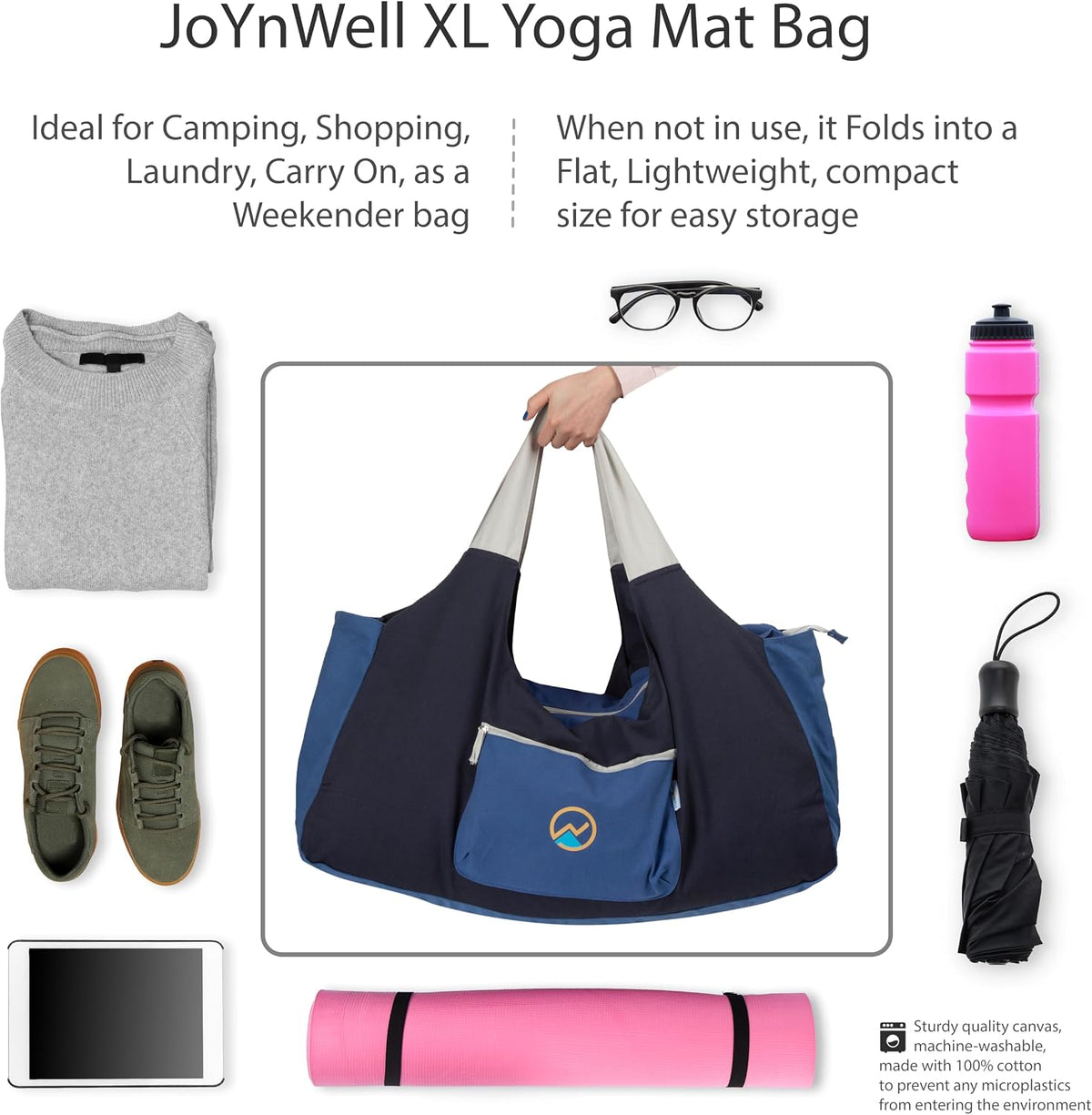 Yoga Bags and Carriers Fits All Your Stuff, Extra Large Yoga Mat Bag Full Zip Yoga Mat Bag with 3 Zipper pockets