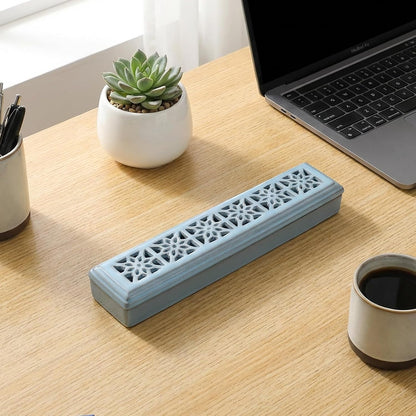 CEREMONY Incense Holder for Sticks，Ceramic Insence-Stick Holder Ash Catcher，Incense Holder Timkburner for Meditation Yoga Spa Room Decor