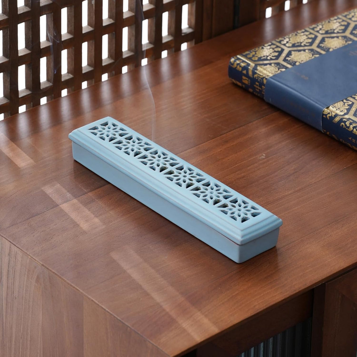 CEREMONY Incense Holder for Sticks，Ceramic Insence-Stick Holder Ash Catcher，Incense Holder Timkburner for Meditation Yoga Spa Room Decor