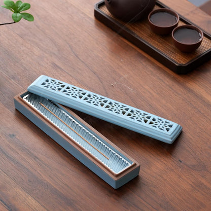 CEREMONY Incense Holder for Sticks，Ceramic Insence-Stick Holder Ash Catcher，Incense Holder Timkburner for Meditation Yoga Spa Room Decor