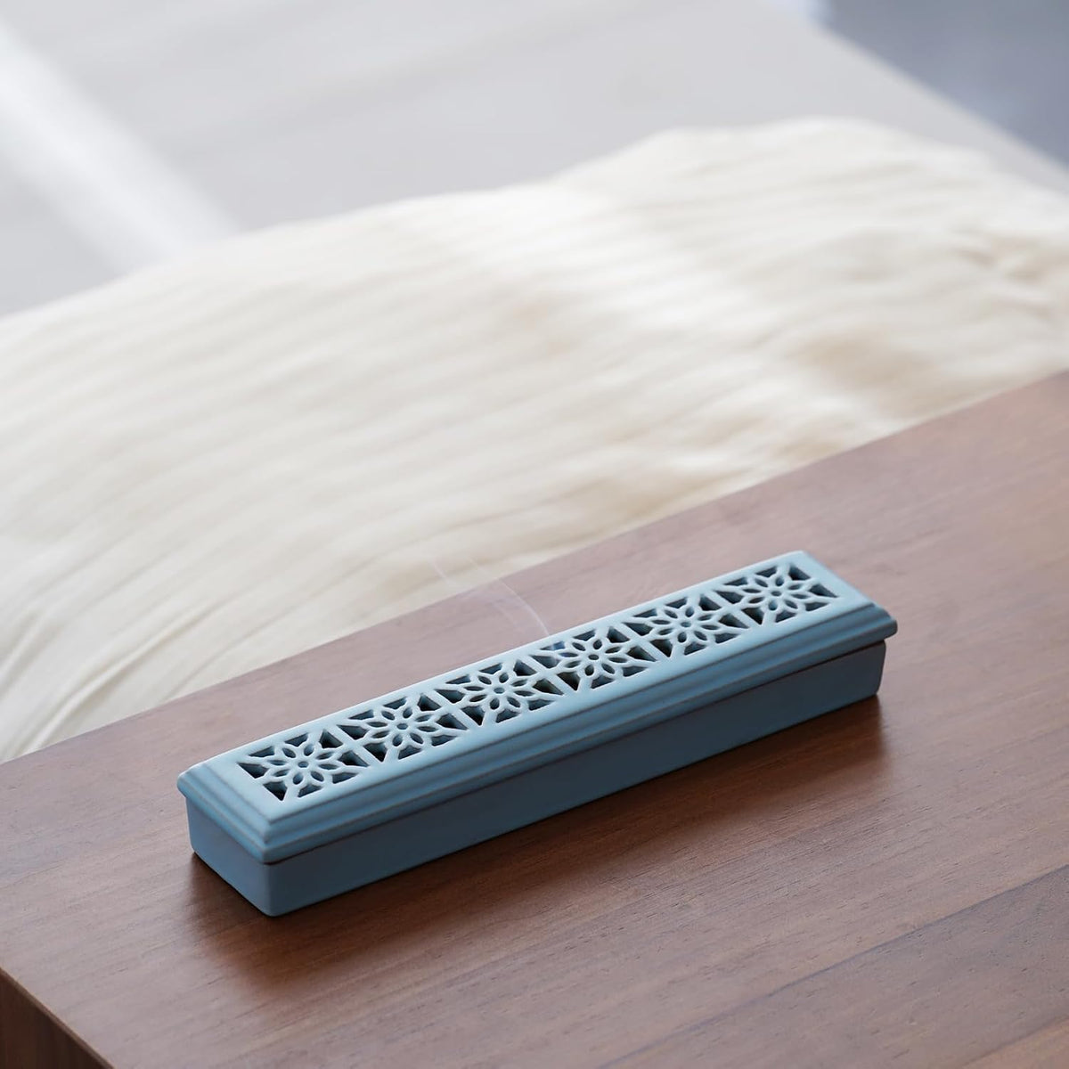 CEREMONY Incense Holder for Sticks，Ceramic Insence-Stick Holder Ash Catcher，Incense Holder Timkburner for Meditation Yoga Spa Room Decor