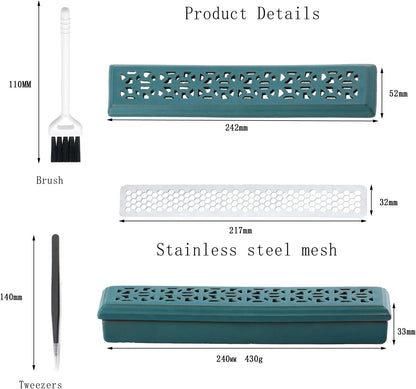 CEREMONY Incense Holder for Sticks，Ceramic Insence-Stick Holder Ash Catcher，Incense Holder Timkburner for Meditation Yoga Spa Room Decor