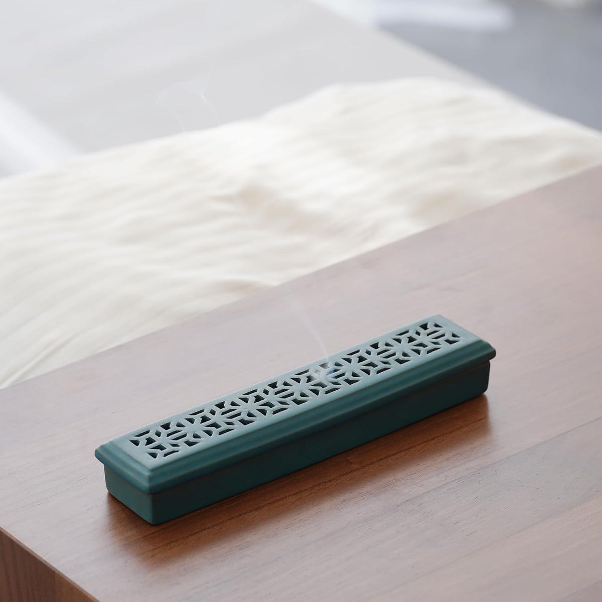 CEREMONY Incense Holder for Sticks，Ceramic Insence-Stick Holder Ash Catcher，Incense Holder Timkburner for Meditation Yoga Spa Room Decor