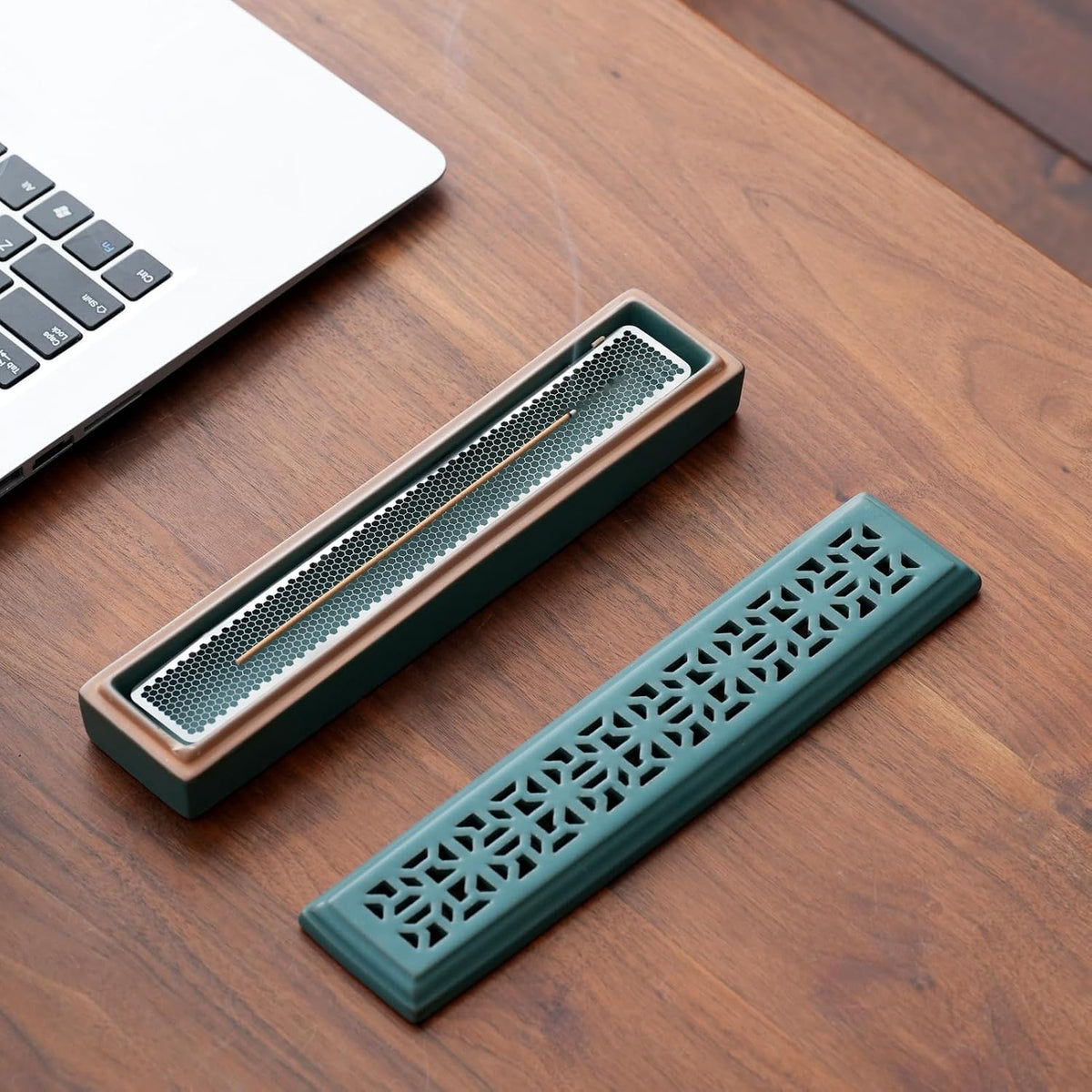 CEREMONY Incense Holder for Sticks，Ceramic Insence-Stick Holder Ash Catcher，Incense Holder Timkburner for Meditation Yoga Spa Room Decor