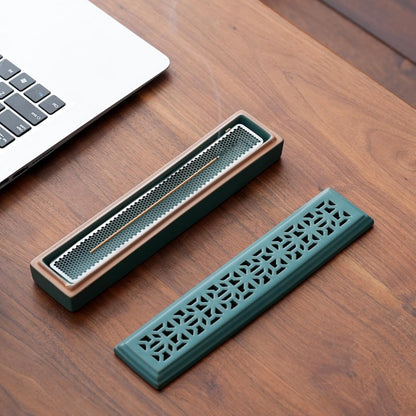 CEREMONY Incense Holder for Sticks，Ceramic Insence-Stick Holder Ash Catcher，Incense Holder Timkburner for Meditation Yoga Spa Room Decor
