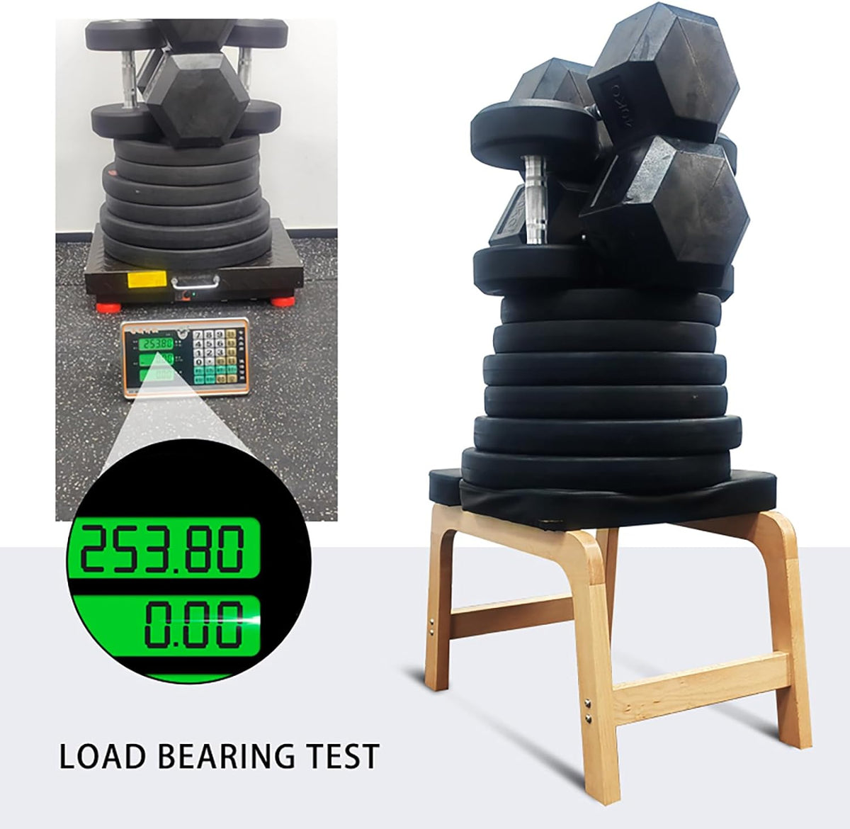 Beech Wood Headstand Yoga Chair Inverted Bench for Inversions and Relaxation,Correct Posture, Build Strength and Flexibility,Fat Burning and Balance Training
