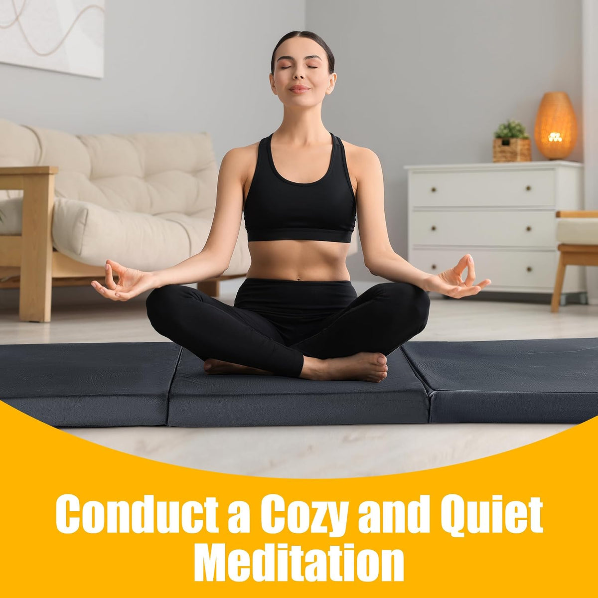 Floor Lounger Pillow,Foldable Soft Memory Foam Floor Pillow Portable 3-Piece Folding Pillow with Handle,Suit for Meditation,Playing,Yoga,Reading,Sleeping(Dark Gray)