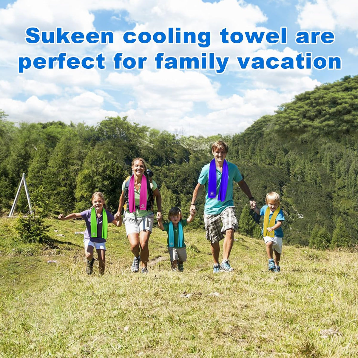 4 Pack Cooling Towels (40"x 12"), Cooling Neck Wraps, Soft Ice Towel