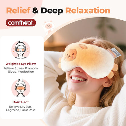 Lavender Weighted Eye Pillow for Yoga Relaxation Meditation