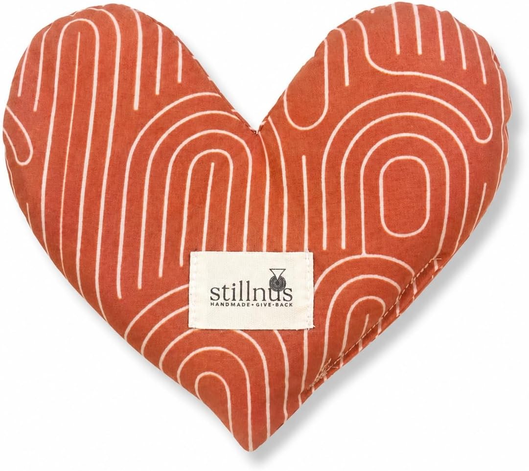 Weighted Heart Eye Pillow & Eye Mask - Gift for Women, Terra