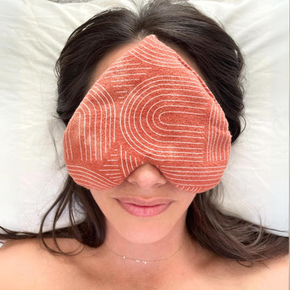 Weighted Heart Eye Pillow & Eye Mask - Gift for Women, Terra