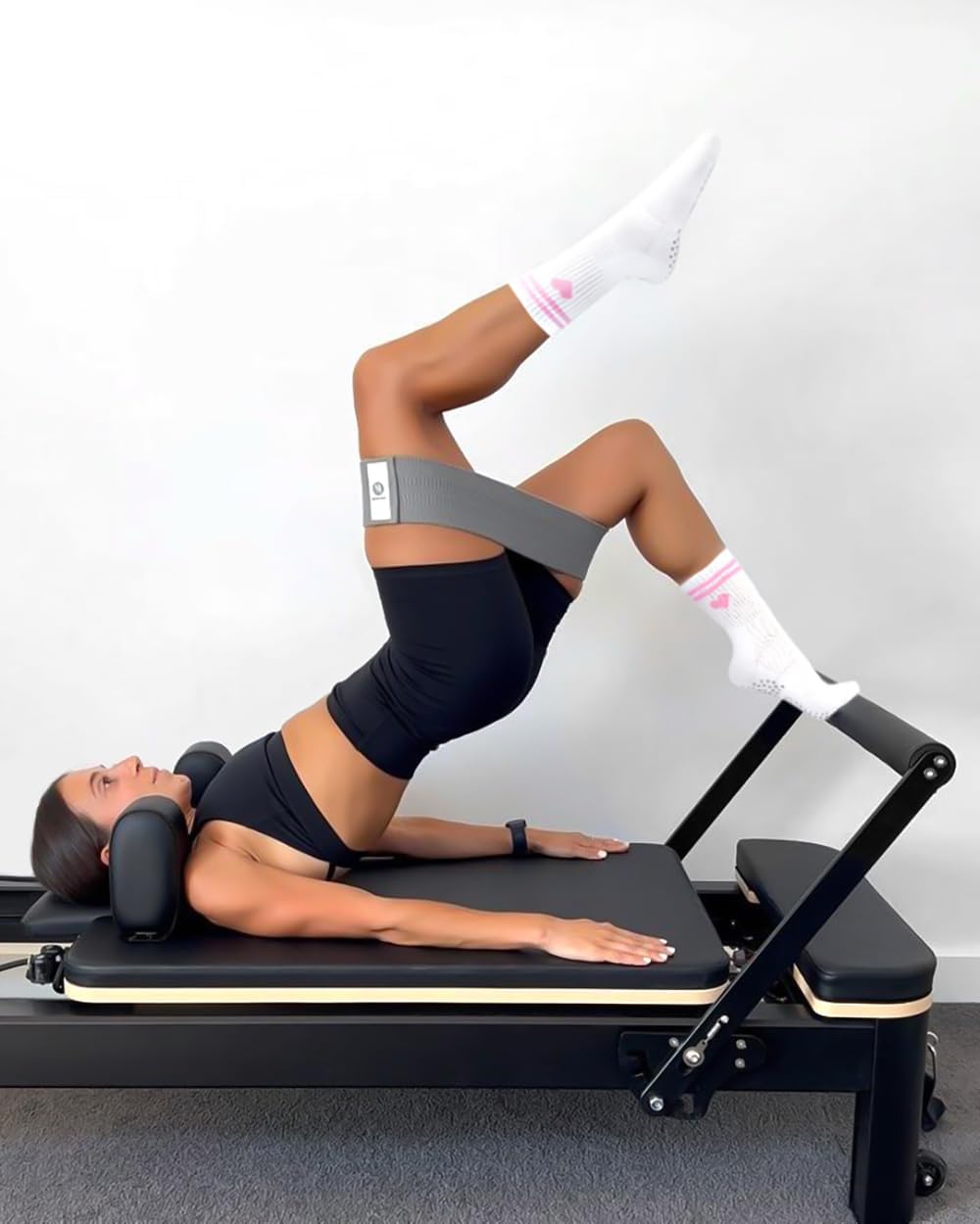 Pilates Socks for Women, Grip Yoga Crew Socks, Non Slip Socks
