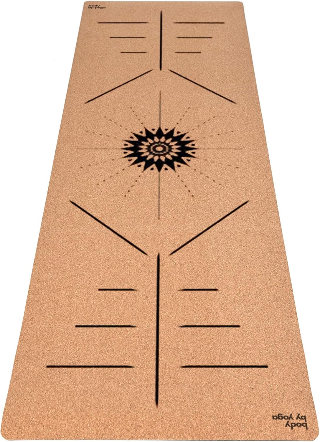 Luxury Cork Yoga Mat - Non Slip, Extra Thick Grip. Extra Large & Long. More Comfort and Support. Tough Enough For Hot Yoga. Cork + Natural Rubber, Non Toxic and Eco Friendly. Optional Alignment Lines.