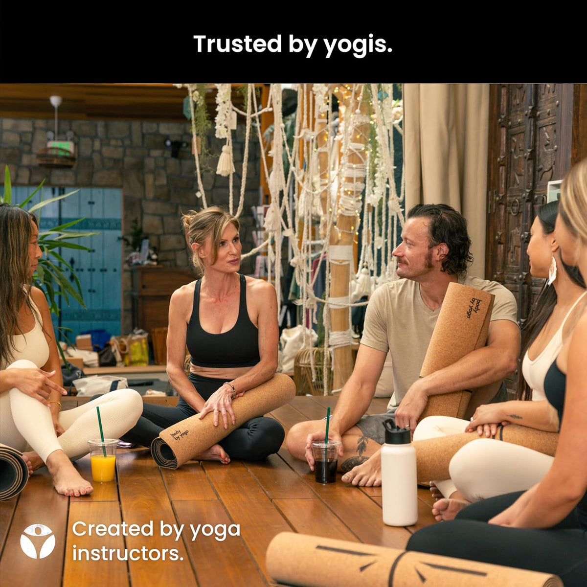 Luxury Cork Yoga Mat - Non Slip, Extra Thick Grip. Extra Large & Long. More Comfort and Support. Tough Enough For Hot Yoga. Cork + Natural Rubber, Non Toxic and Eco Friendly. Optional Alignment Lines.