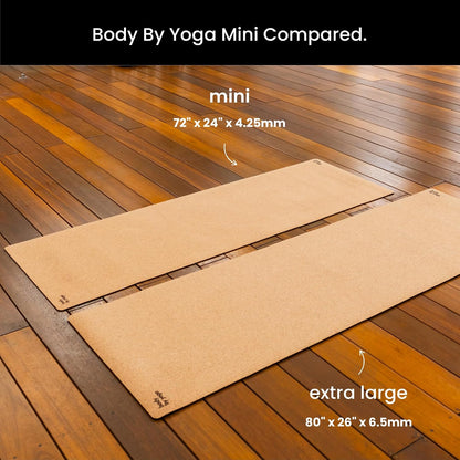 Luxury Cork Yoga Mat - Non Slip, Extra Thick Grip. Extra Large & Long. More Comfort and Support. Tough Enough For Hot Yoga. Cork + Natural Rubber, Non Toxic and Eco Friendly. Optional Alignment Lines.