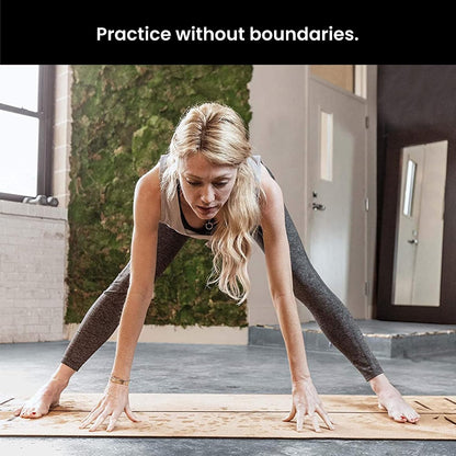 Luxury Cork Yoga Mat - Non Slip, Extra Thick Grip. Extra Large & Long. More Comfort and Support. Tough Enough For Hot Yoga. Cork + Natural Rubber, Non Toxic and Eco Friendly. Optional Alignment Lines.