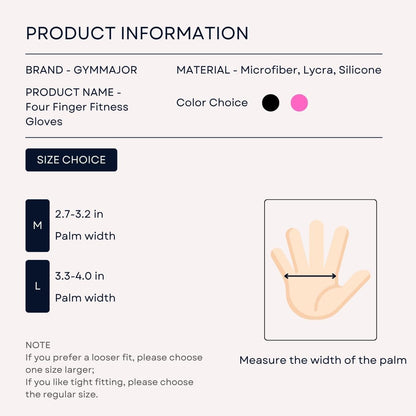 Mini Workout Gloves Women - Thin Gym Gloves with Grips for Weight Lifting, Pilates, Yoga & Dance - Minimal Fingerless Callus Guard for Women Weightlifting Exercise