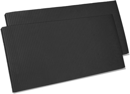 Yoga Knee Pad Cushion Yoga Mat Thick Kneeling Pads Support for Knees, Wrists Elbows, Non-Slip - Earth-Friendly Knee Pads for Yoga, Pilates, Floor Workouts - Knee Cushion, Black Yoga Mat, 24x12.2 Inch