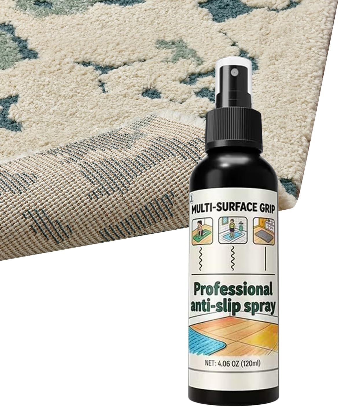 Yoga Mat Cleaner 120ml Long-Lasting Natural | Non-slip Wrestling Mat Cleaner for Gym Home Studio Room Equipment Gear Women Men Beginners