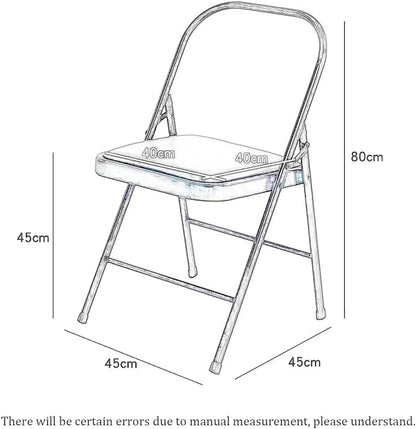 Yoga Auxiliary Chair Iyengar Yoga Chair,Backless Yoga Chair Prop,Pilates Chair,Foldable and Portable Folding Stools for Yoga,Black