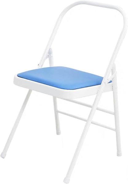 Yoga Auxiliary Chair Iyengar Yoga Chair,Backless Yoga Chair Prop,Pilates Chair,Foldable and Portable Folding Stools for Yoga,Black