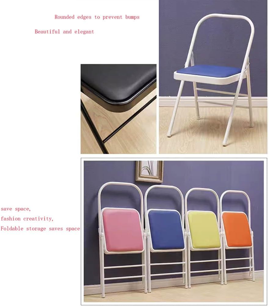 Yoga Auxiliary Chair Iyengar Yoga Chair,Backless Yoga Chair Prop,Pilates Chair,Foldable and Portable Folding Stools for Yoga,Black
