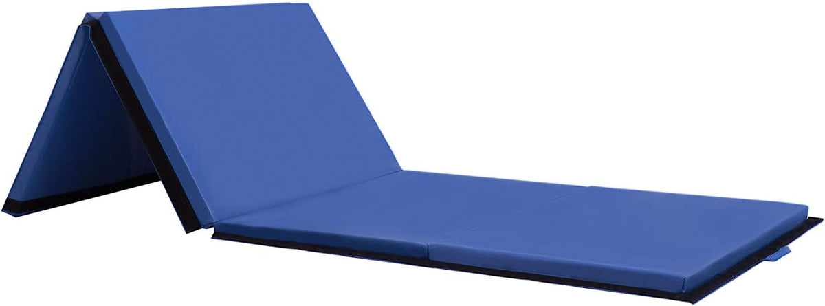 Gymnastics Tumbling Mat Portable Gymnastics Mat Foldable Tumbling Mat 2ft W 6ft L/4ft W 6ft L/4ft W 8ft L/4ft W 10ft Exercise Mat Yoga Mat with Carrying Handles for Yoga Gymnastics
