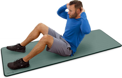 Multi-Purpose Fitness Mat, Cushioned & Non-Slip Foam for Yoga, Pilates, HIIT, Skid-Resistant and Tear-Resistant, 24"x72" with Carry Strap