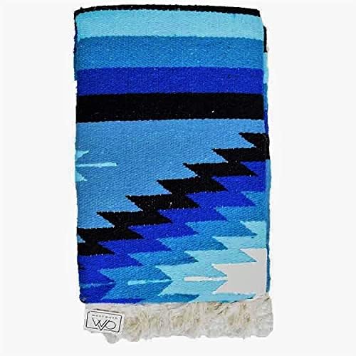 Open Road Goods Handwoven Mexican Diamond Blanket, Throw, or Yoga Bolster - Southwestern Style Blanket - Brown