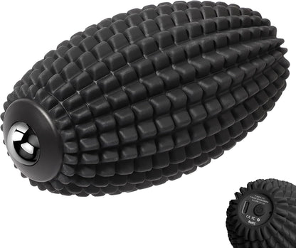 Vibrating Massage Ball for Plantar Fasciitis, Silicone Trigger Point, Myofascial Massage Ball, Deep Tissue Roller for Back, Shoulder, Foot, Muscle Recovery, Hip & Psoas Release Tool (Blue)