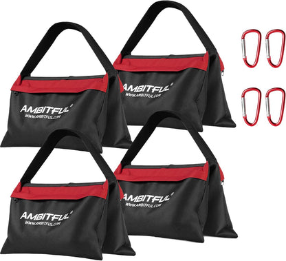 4 Packs Sandbags Weight Bags with Hook for Photography Studio Film