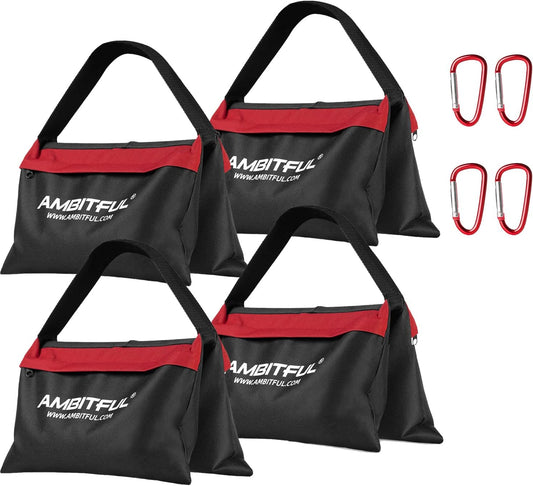 4 Packs Sandbags Weight Bags with Hook for Photography Studio Film