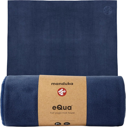 eQua Hot Yoga Mat Towel | Thunder | 71 x 24 in