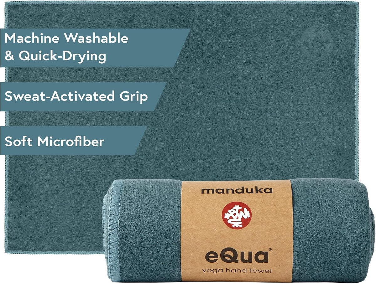 eQua Hot Yoga Mat Towel | Thunder | 71 x 24 in
