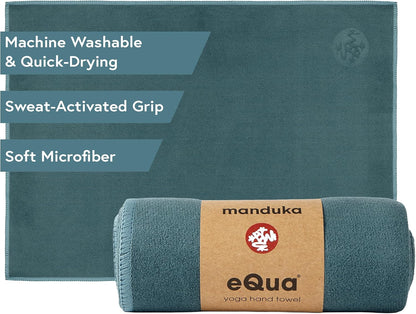 eQua Hot Yoga Mat Towel | Thunder | 71 x 24 in