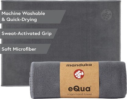eQua Hot Yoga Mat Towel | Thunder | 71 x 24 in