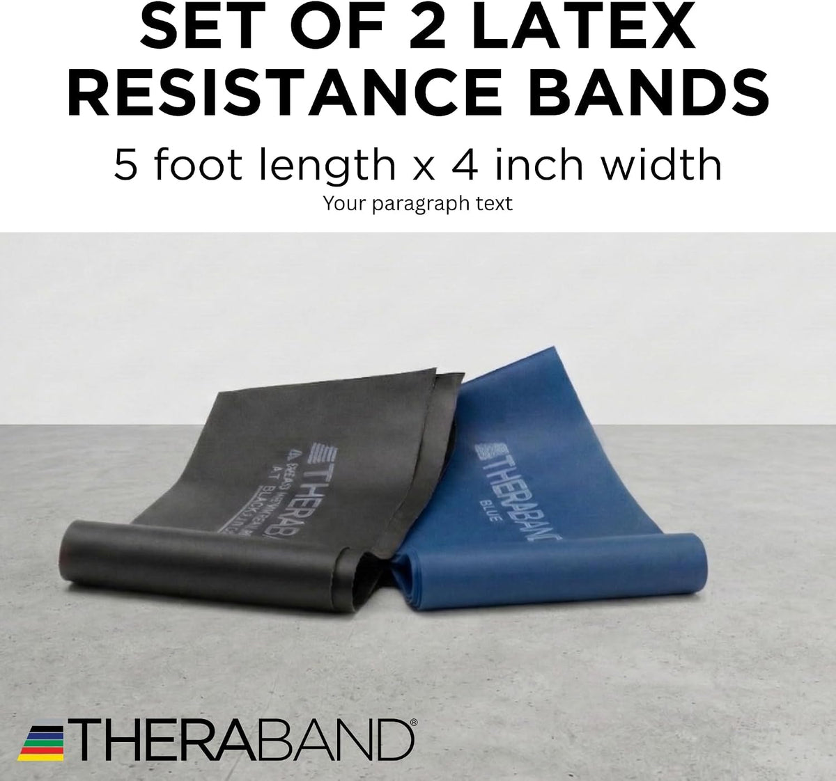 Resistance Bands Set, Elastic Bands for Exercise & Physical Therapy, Strength Training for Upper & Lower Body Fitness