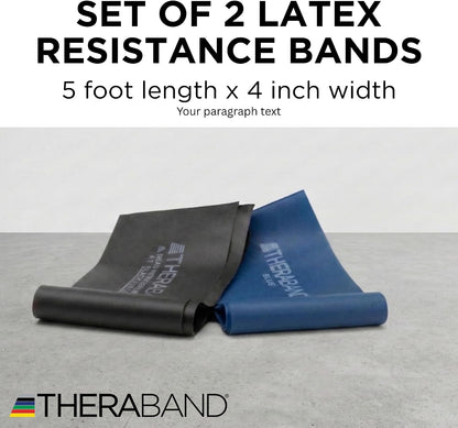 Resistance Bands Set, Elastic Bands for Exercise & Physical Therapy, Strength Training for Upper & Lower Body Fitness