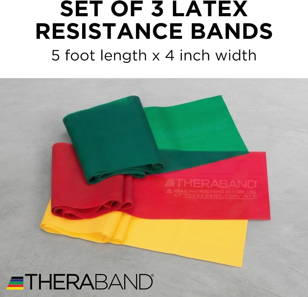 Resistance Bands Set, Elastic Bands for Exercise & Physical Therapy, Strength Training for Upper & Lower Body Fitness