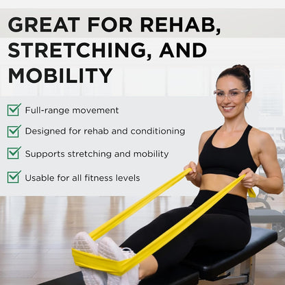 Resistance Bands Set, Elastic Bands for Exercise & Physical Therapy, Strength Training for Upper & Lower Body Fitness