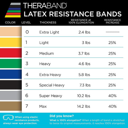 Resistance Bands Set, Elastic Bands for Exercise & Physical Therapy, Strength Training for Upper & Lower Body Fitness