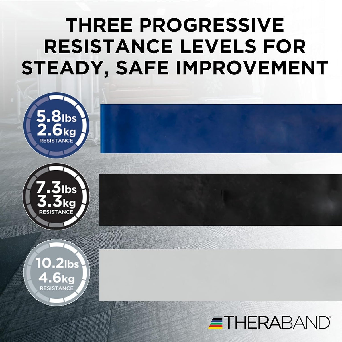 Resistance Bands Set, Elastic Bands for Exercise & Physical Therapy, Strength Training for Upper & Lower Body Fitness